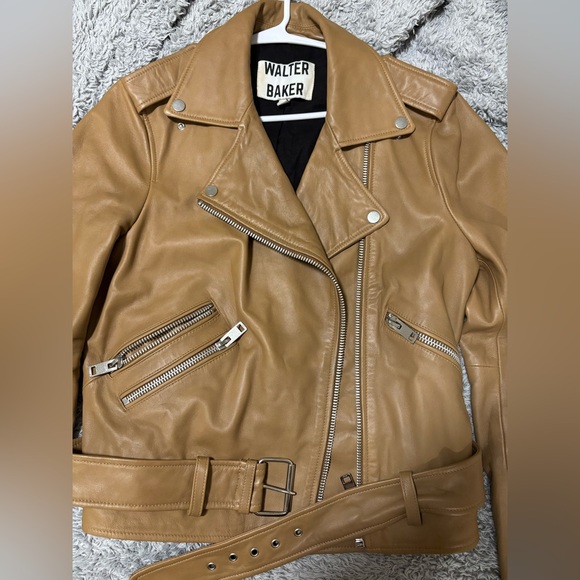 Walter Baker moto lamb leather jacket - Picture 5 of 7